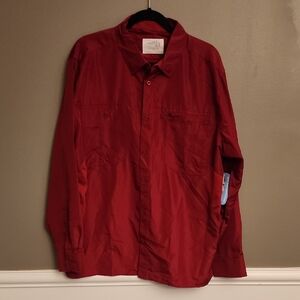 Reel Life Red Button-Up Shirt